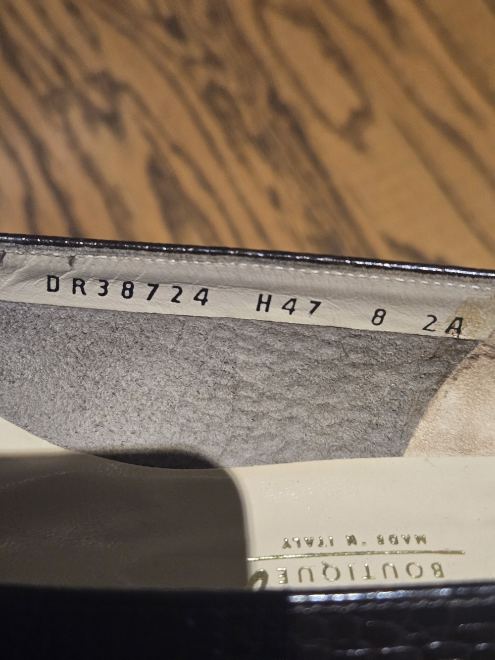 Vintage Salvatore Ferragamo Brown Croc-Embossed Leather Shoes with Gold Bit 8-2A - Picture 9 of 15